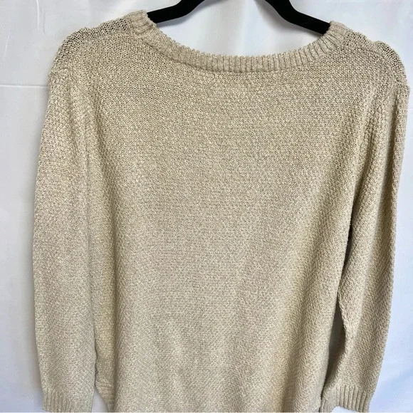 Pink Clover Tan Winter Warm Fall Pullover Crewneck  Knit Sweater Women Size XXL - Picture 6 of 11